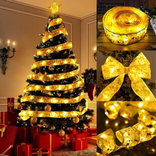 Ribbon Lamp String Led Christmas Tree Decorative Lamp Festiv