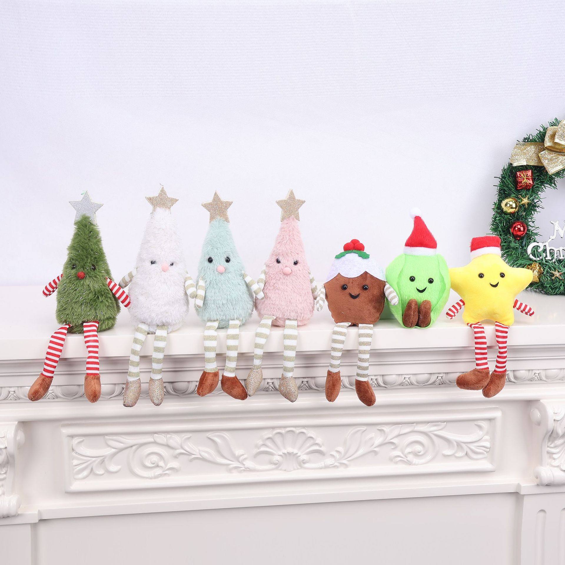 Christmas Decorations Cute Plush Doll Home Party Doll Decora