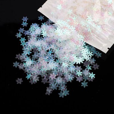 20g 8mm Glitter Christmas Snowflakes Sequ Confetti Artificia