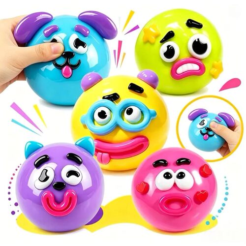New Dog Face Swap Squishy Toy, Soft Slow Rise Squeeze Toy, M