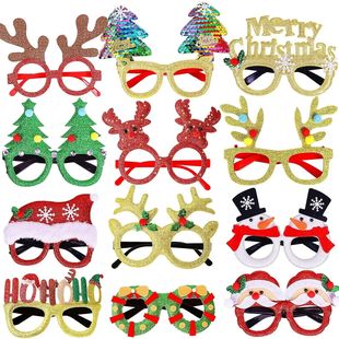 Christmas Glasses Holiday Party Frames Christmas Decoration