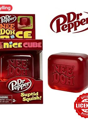 Dr Pepper x NeeDoh Nice Cube Squishy Soft Sensory Fidget Toy