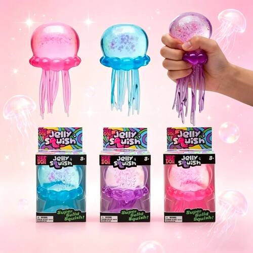 Needoh Squishies Jellyfish  Squish Toy Fidget Toy, Water Sen