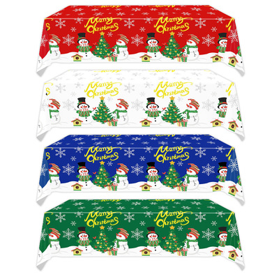 Merry Christmas Christmas Tablecloth Disposable Party Holida