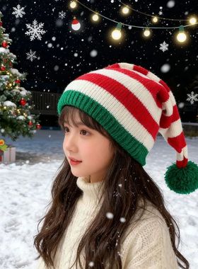 Christmas Hat Santa Costume Style Festive Beanie for Activit