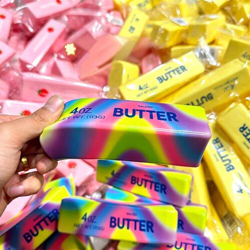 1~4Pcs Soft Squishy Butter Stick Fidget Toy Stress Relief Sl
