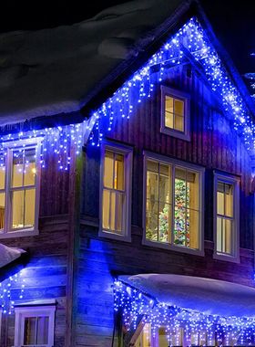 Led Icicle String Lights 4m Street Garland On The House 8 Mo