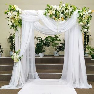 6m Wedding Arch Drape Chiffon Organza Tulle Sheer Fabric Dra