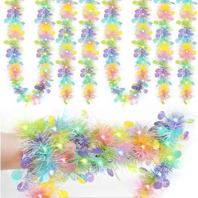 2m Spring Easter Garlands Stripe Tel Easter DIY Wreath Craft