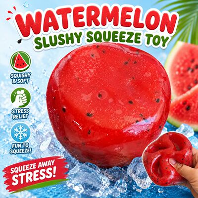 Handmade Watermelon Slushy Squeeze Toy Realistic Soft Fruit