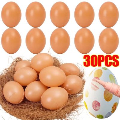 Simulation Plastic Egg DIY Painting Craft Easter Egg Set wit