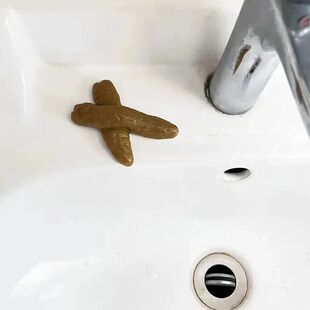 1Pc Funny Soft Rubber Poop Squeeze, Stress Relief & Prank Ac