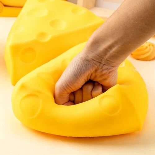 Squishy Jumbo Cheese Stress Ball Squeeze Toy Simulation Chee
