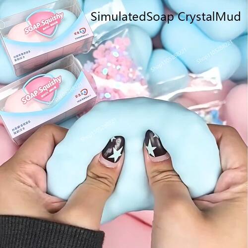 Soap Ball Squishy Soap Stress Ball Fidget Toy Crunchy Squeez