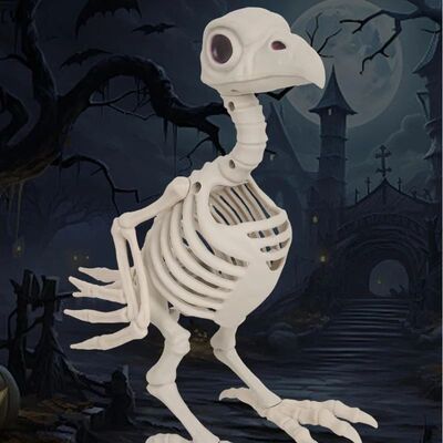 〔W〕1Pcs Simulated Animal Models Skeleton Wolf FrogCrow Ske