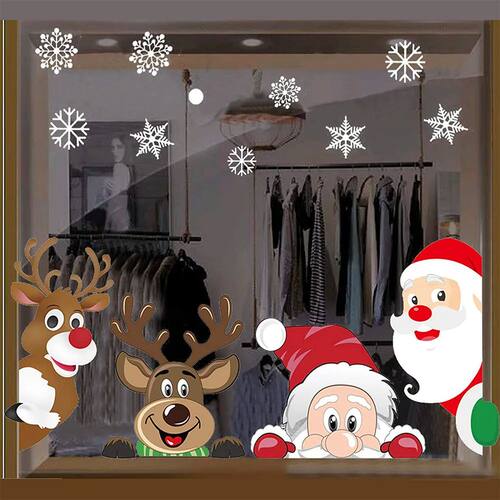 Christmas Window Clings Christmas Window Stickers Clings wit
