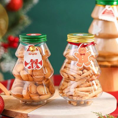 Christmas Tree Sweet Jar Kids Favor DIY Gift Candy Cookie Sn
