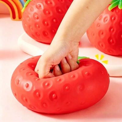 Giant Strawberry Squishy Toy Extra Large Size Strawberry Fid