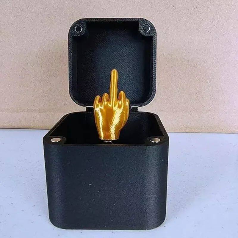 Christmas Interesting Prank Gift Middle Finger In Box Christ