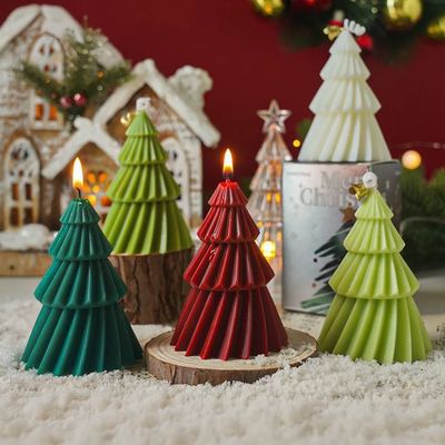 Handcrafted Christmas Tree Scented Candles | Creative Festiv