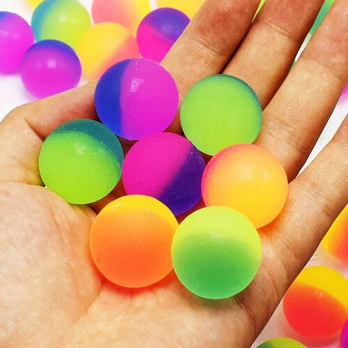 10Pcs 25mm Outdoor Bounce Ball Game Kids Party Toys Birthday