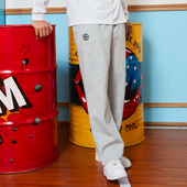 潮流宽松休闲训练针织卫裤 复古篮球运动印花直筒长裤 OFF美式 TIP