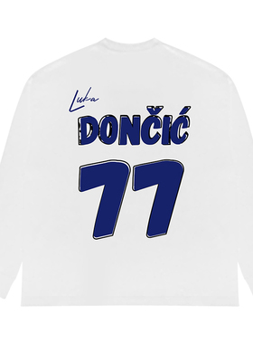 TIP-OFF独行侠东契奇简约圆领秋季长袖篮球运动上衣训练投篮服