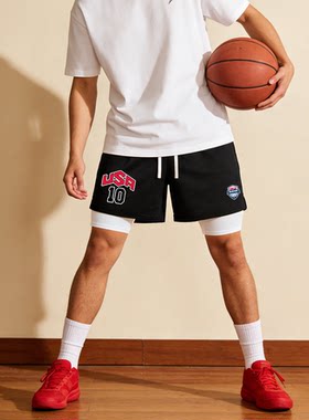 TIP-OFF美国梦之队科比美式篮球运动休闲速干宽松透气短裤夏季男