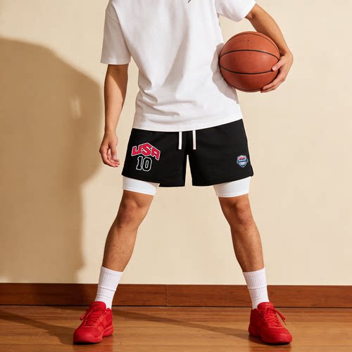 TIP-OFF美国梦之队科比美式篮球运动休闲速干宽松透气短裤夏季男