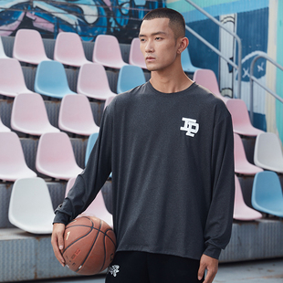 T恤 复古投篮服篮球训练跑步健身运动速干长袖 TIP OFF蝴蝶效应美式