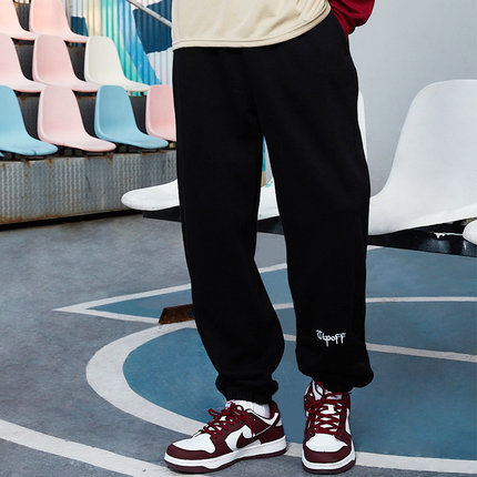 TIP-OFF美式篮球训练卫裤复古图案长裤跑步健身透气吸汗秋季男女