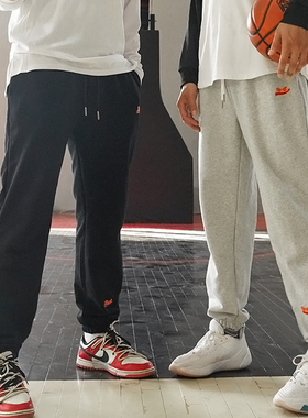 TIP-OFF美式篮球卫裤宽松长裤男女针织棉束脚厚运动休闲街头复古