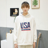 复古篮球运动休闲宽松套头衫 TIP OFF美国国家队usa美式 连帽卫衣