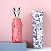 赫本猫太阳伞防晒伞防紫外线女晴雨伞轻巧迷你折叠便携遮阳伞两用