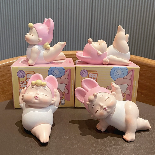 Настольное мультяшное украшение для ногтей для йоги для авто, подарок на день рождения