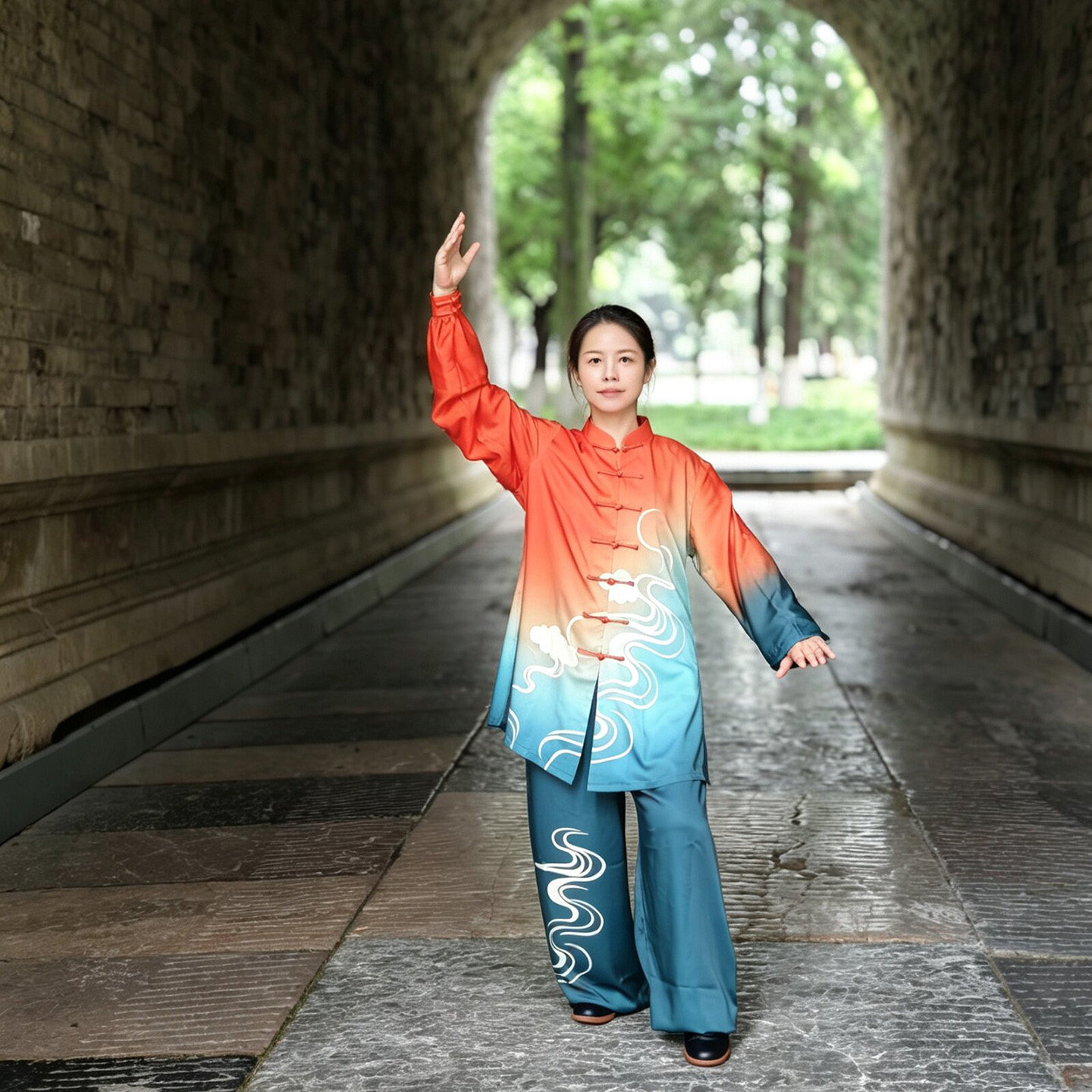 易武堂太极服八段锦表演练功新款