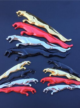金属豹子运动贴标 汽车改装标 3D立体侧贴 小豹对装 捷豹个性饰品