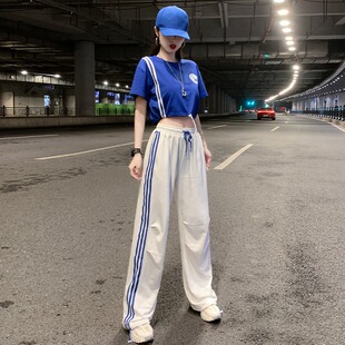 爵士舞演出服啦啦队服装女套装韩版女团成人中学生啦啦操表演服装