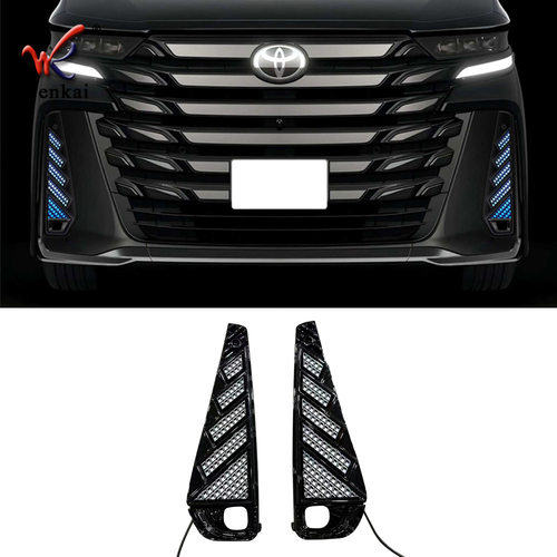 适用于24款丰田威尔法日行灯前雾灯 VELLFIRE 40系三色LED转向灯