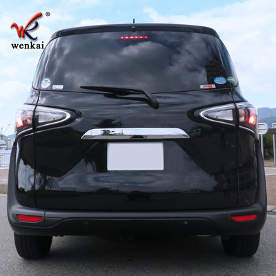 适用于丰田Sienta改装后尾箱电镀饰条 170系专用尾门后标饰条