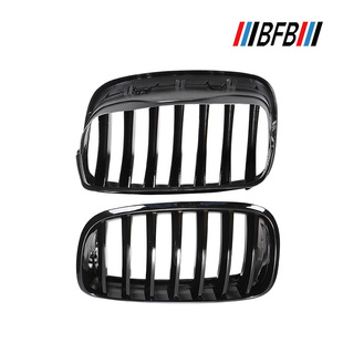 适用宝马 X5 E70ABS亮黑双肾中网 前杠进气口格栅 07-13款X5鼻头