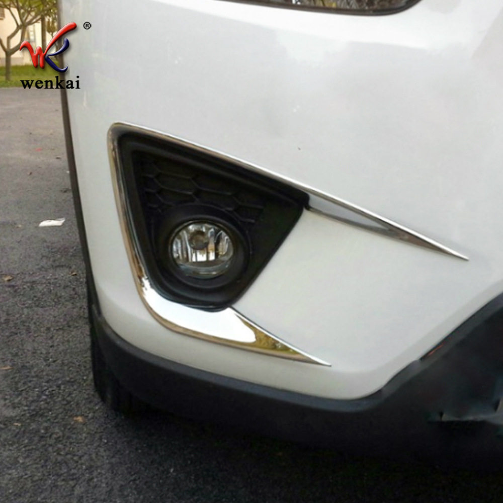 适用于马自达CX-5电镀专用改装前雾灯框前雾灯大前雾灯罩前雾灯