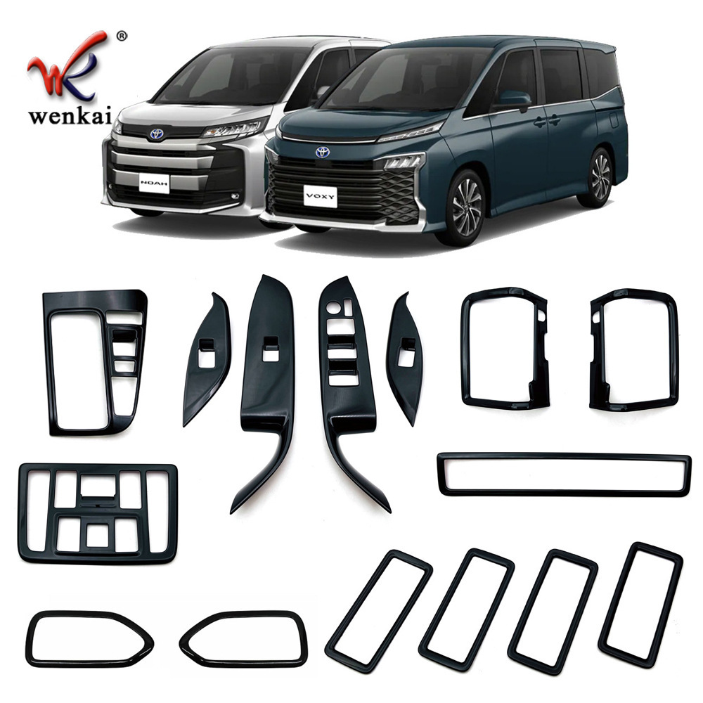 适用于22款VOXY改装玻璃按键开关板阅读灯空调出风口内门碗装饰件