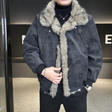 座山雕夹棉皮衣丨货号：915P165，男装皮衣，电商B217