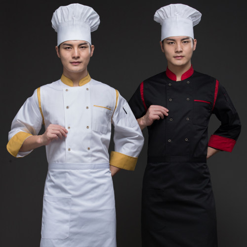 长袖食堂面包房厨师服