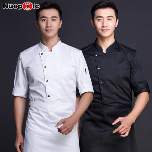 厨师服长袖酒店餐厅男中袖七分袖