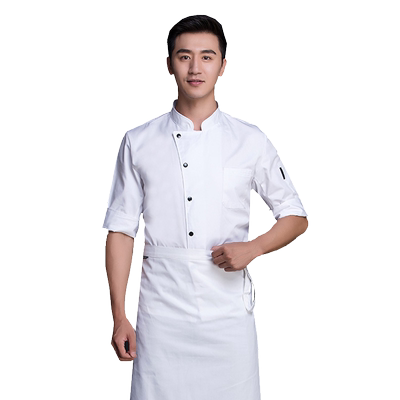 厨师服长袖酒店餐厅男中袖七分袖
