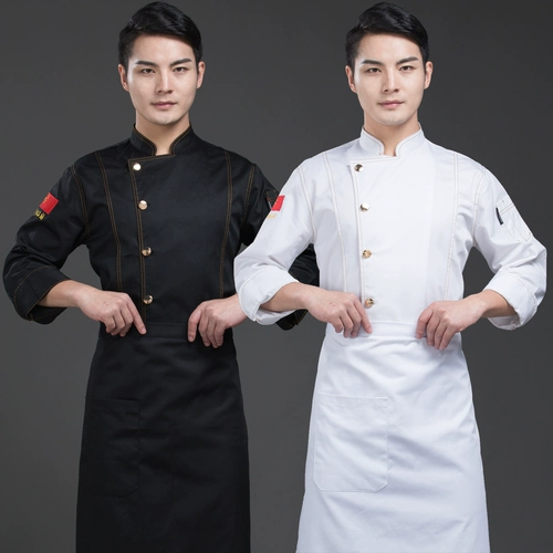 Пользовательский шеф -повар для обслуживания рабочей одежды, ресторанная кухня женская одежда Fengwei Hotel, столовая одежда, столовая длинные рукава, увеличить работников мужского пола.