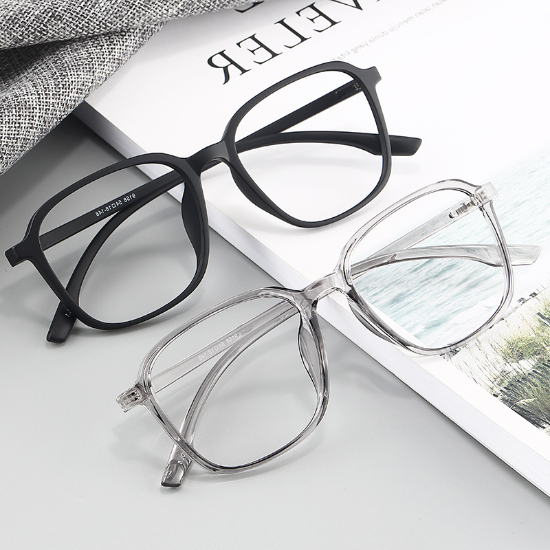 大框显瘦可配有度数透明近视眼镜
