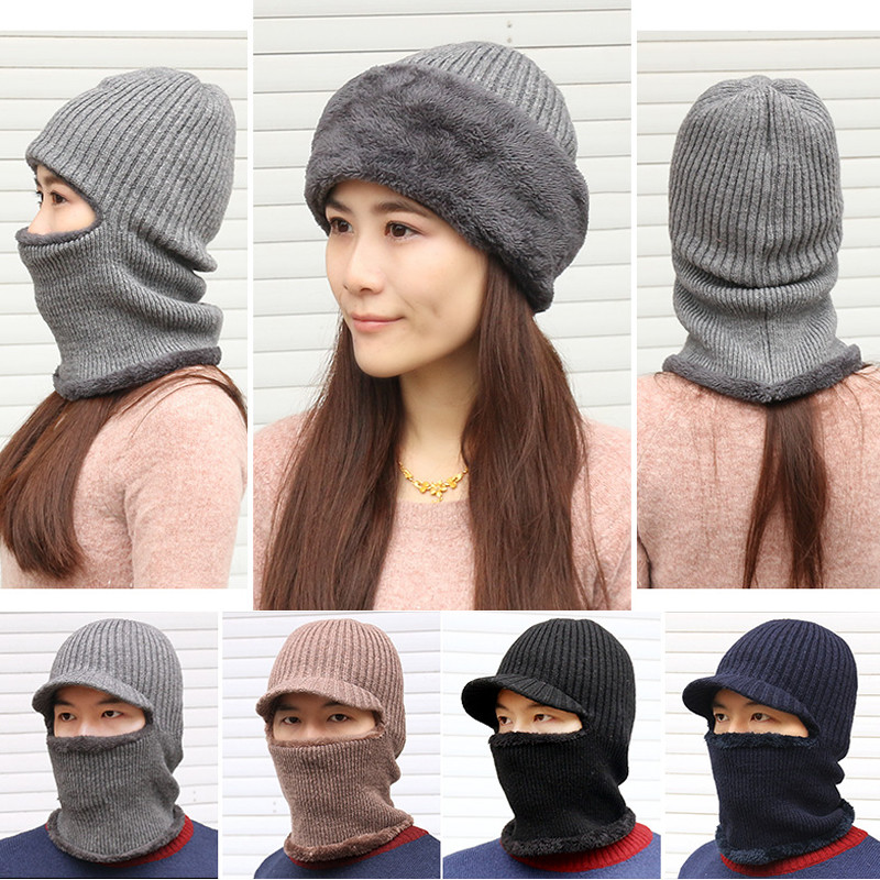 护耳帽男士冬天抓绒帽加绒棉帽口罩帽雷锋帽男骑车骑行防寒防风帽